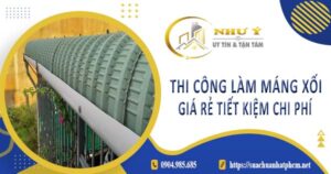 Bảng giá thi công làm máng xối tại Dĩ An -【Cập Nhật 2025】