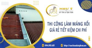Bảng giá thi công làm máng xối tại Quận 1 -【Cập Nhật 2025】