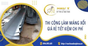 Bảng giá thi công làm máng xối tại Tân Phú -【Cập Nhật 2025】